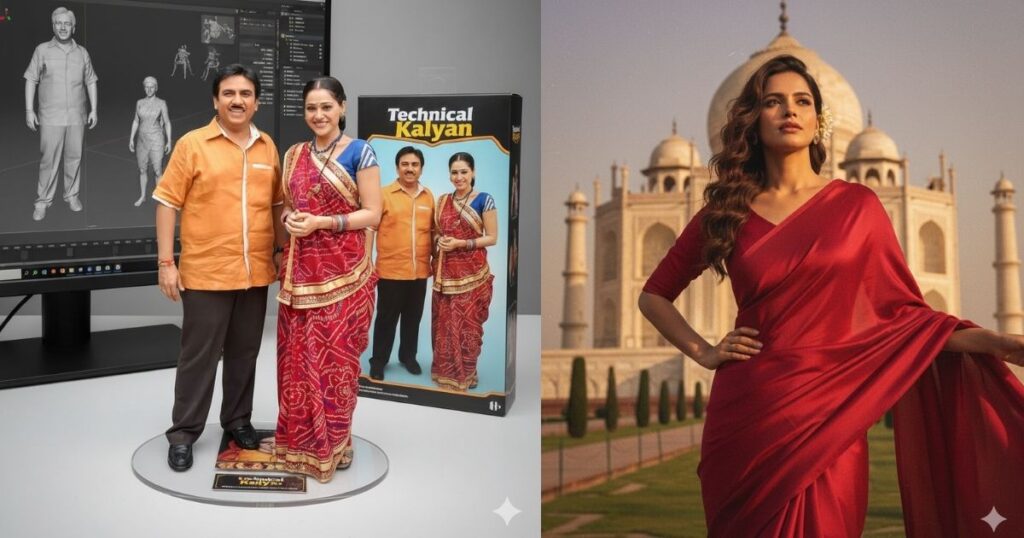 3D figurine” and “AI saree” trends of nano banana