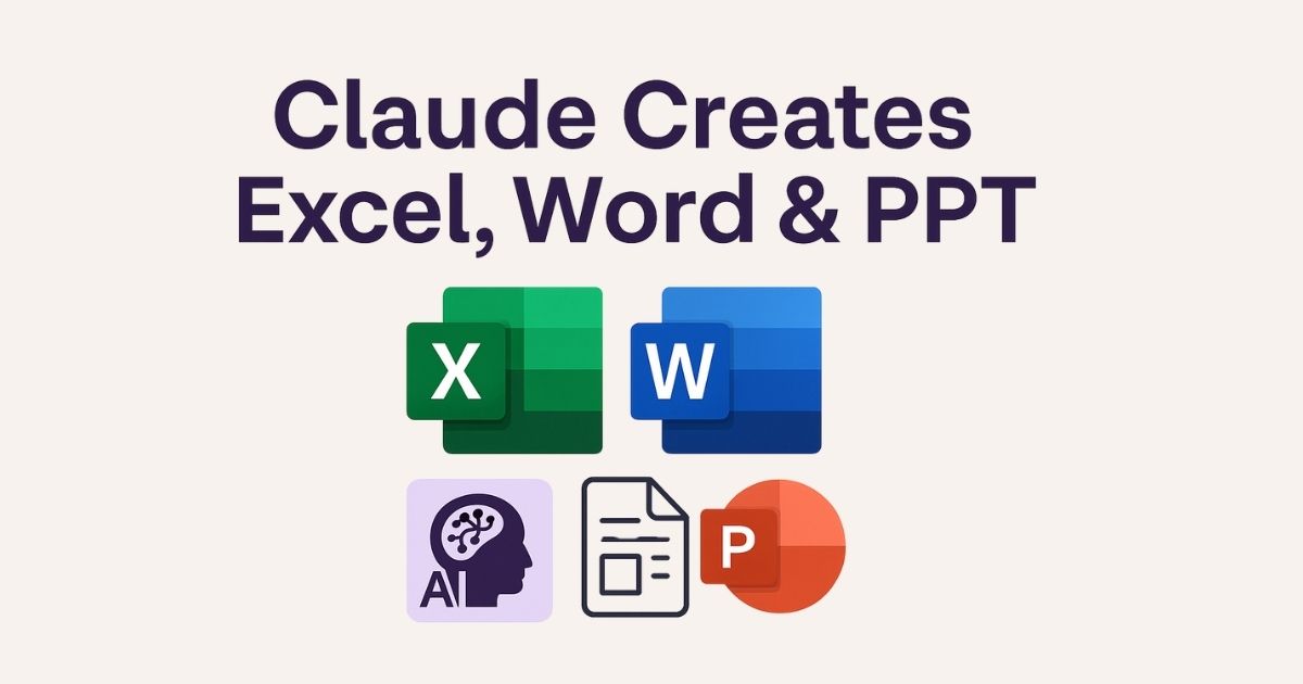Claude AI creates Excel, Word, and PowerPoint documents with automation capabilities