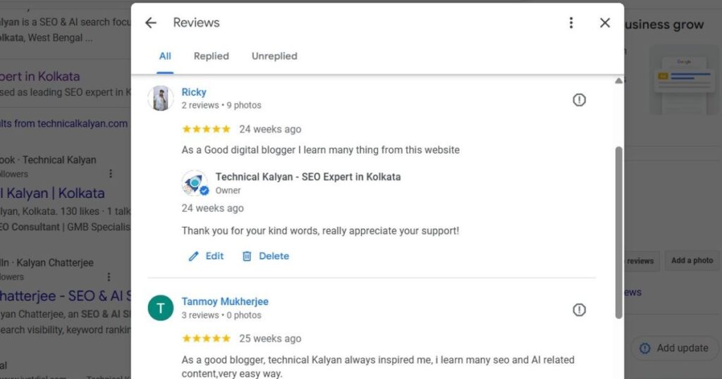 Google reviews and star ratings for Google Maps local ranking