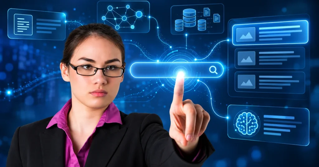 How does AI search works using artificial intelligence